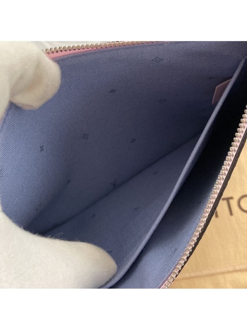 đ
șnwot Louis Vuitton Limited Edition Escale Neverfull MM Pochette - Picture 8 of 10